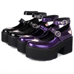 Aliexpress Cute Mary Jane Pink Heart Platform Shoes NEW