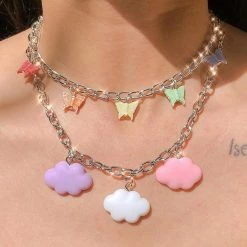 Peachiie Shop NEW PASTEL CLOUDS Cute Aesthetic Necklace