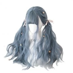 Aliexpress Starry Night Dusty Ash Blue Wig