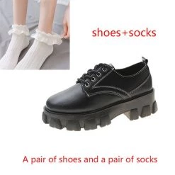 Aliexpress NEW Lace-up Oxford Style Schoolgirl Chunky Platform Shoes