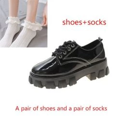 Aliexpress NEW Lace-up Oxford Style Schoolgirl Chunky Platform Shoes