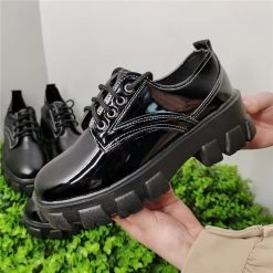 Aliexpress NEW Lace-up Oxford Style Schoolgirl Chunky Platform Shoes