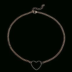Peachiie Shop NEW Heart Chain Necklace