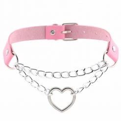 Peachiie Shop Chokers & Garters Heart Chain Choker