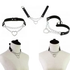 Peachiie Shop Chokers & Garters Heart Chain Choker