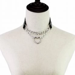Peachiie Shop Chokers & Garters Heart Chain Choker