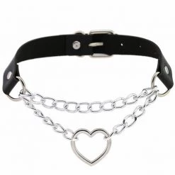 Peachiie Shop Chokers & Garters Heart Chain Choker