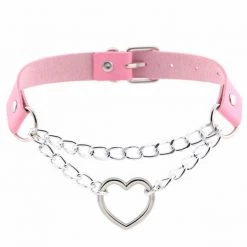Peachiie Shop Chokers & Garters Heart Chain Choker