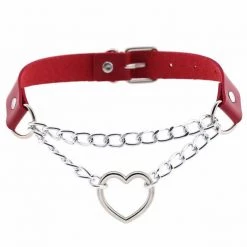 Peachiie Shop Chokers & Garters Heart Chain Choker