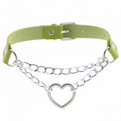 Peachiie Shop Chokers & Garters Heart Chain Choker