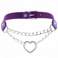 Peachiie Shop Chokers & Garters Heart Chain Choker