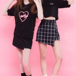 Aliexpress NEW PASTEL Heart Buckle Plaid High Waisted Skirt ( 3 Colours) 37 Aliexpress NEW PASTEL Heart Buckle Plaid High Waisted Skirt ( 3 Colours)