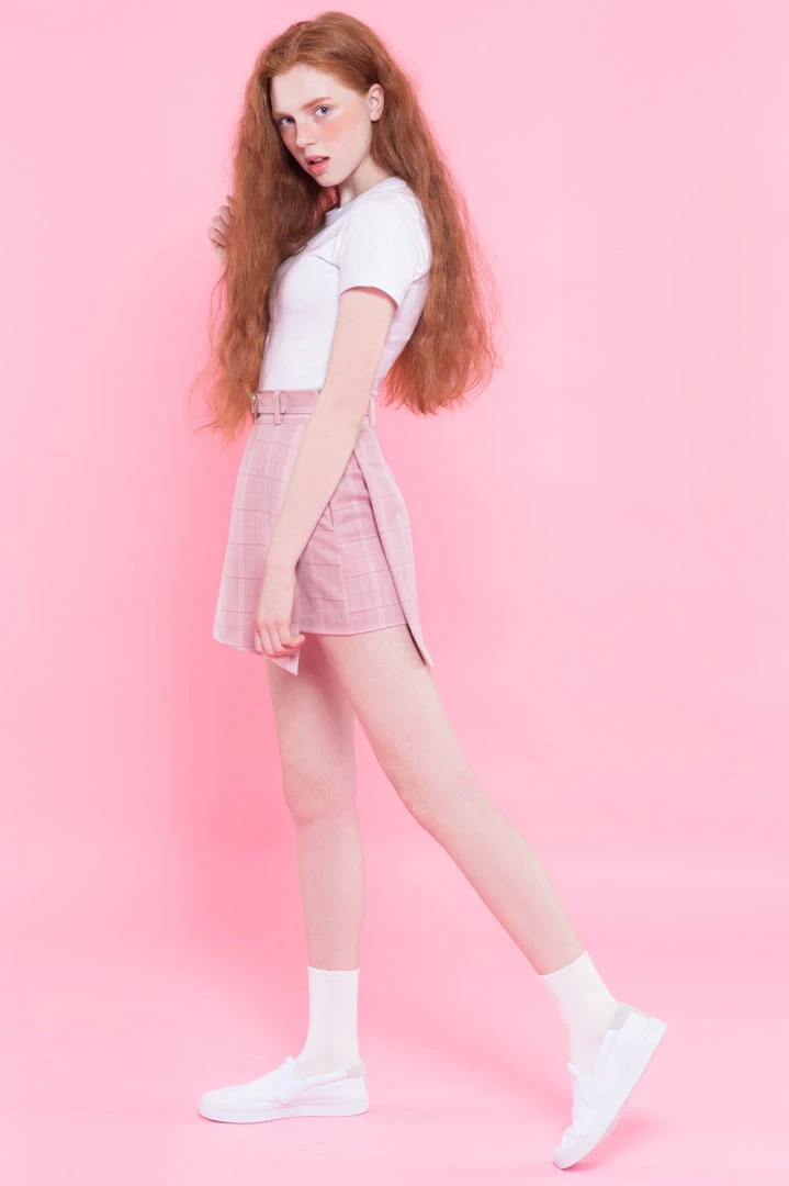 Aliexpress NEW PASTEL Heart Buckle Plaid High Waisted Skirt ( 3 Colours) 4 Aliexpress NEW PASTEL Heart Buckle Plaid High Waisted Skirt ( 3 Colours)