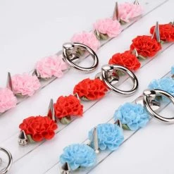 Aliexpress MARIA Transparent Spiked Floral O Ring Choker (6 Colours) NEW