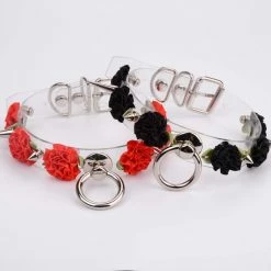Aliexpress MARIA Transparent Spiked Floral O Ring Choker (6 Colours) NEW