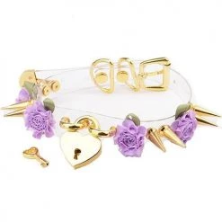 Aliexpress ANGEL Kawaii Transparent Floral Heart Locket Choker (12 Colours)