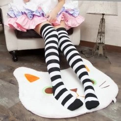 Aliexpress NEW Kawaii Striped Thigh High Socks
