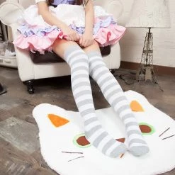Aliexpress NEW Kawaii Striped Thigh High Socks