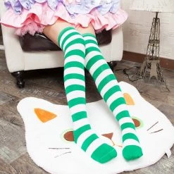 Aliexpress NEW Kawaii Striped Thigh High Socks