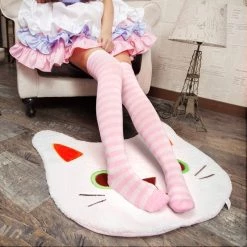 Aliexpress NEW Kawaii Striped Thigh High Socks