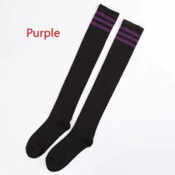 Aliexpress Socks And Tights Pink And White Thigh High Socks (7 Colours)