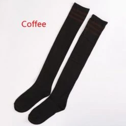 Aliexpress Socks And Tights Pink And White Thigh High Socks (7 Colours)