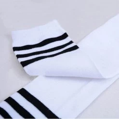 Aliexpress Socks And Tights Pink And White Thigh High Socks (7 Colours)