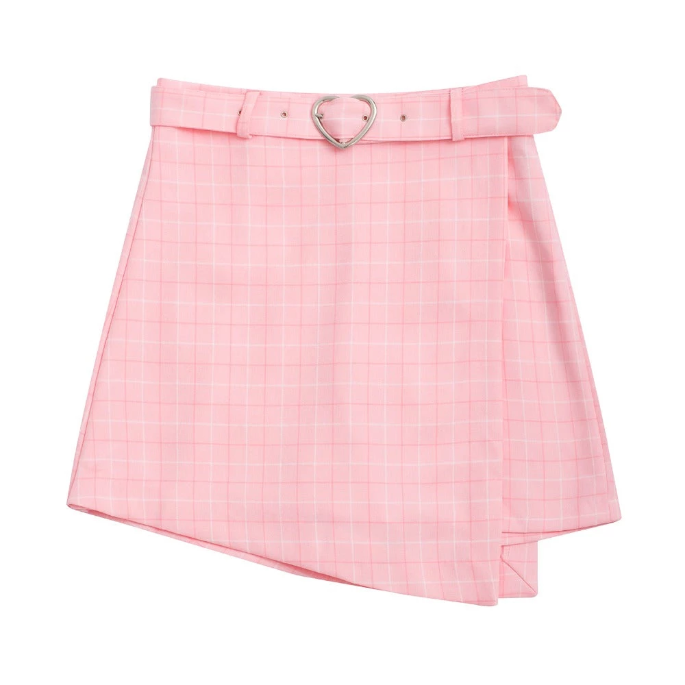 Aliexpress NEW PASTEL Heart Buckle Plaid High Waisted Skirt ( 3 Colours) 13 Aliexpress NEW PASTEL Heart Buckle Plaid High Waisted Skirt ( 3 Colours)