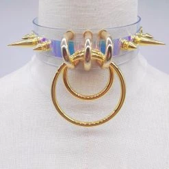 Aliexpress ALIEN Harajuku Holographic Spike Choker NEW