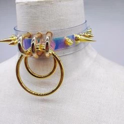 Aliexpress ALIEN Harajuku Holographic Spike Choker NEW