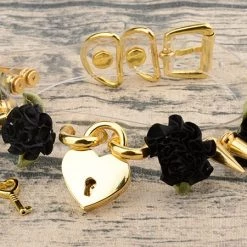 Aliexpress ANGEL Kawaii Transparent Floral Heart Locket Choker (12 Colours)