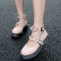 Aliexpress HEART BUCKLE Kawaii Mary Jane Shoes