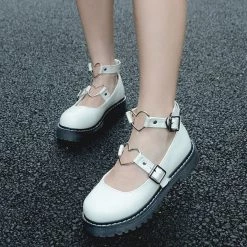 Aliexpress HEART BUCKLE Kawaii Mary Jane Shoes