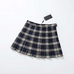Aliexpress NEW 'Hannah' Heavy Cotton Goth Plaid Pleated Mini Skirt In 3 Colours