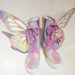 Aliexpress HOLO BUTTERFLY Rainbow Sneaker Boots