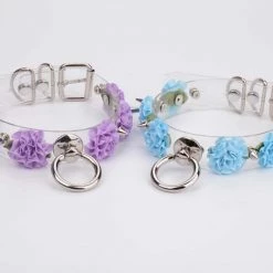 Aliexpress MARIA Transparent Spiked Floral O Ring Choker (6 Colours) NEW