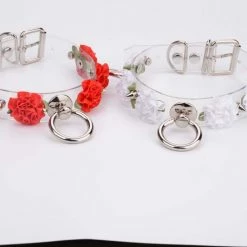 Aliexpress MARIA Transparent Spiked Floral O Ring Choker (6 Colours) NEW