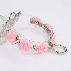 Aliexpress MARIA Transparent Spiked Floral O Ring Choker (6 Colours) NEW