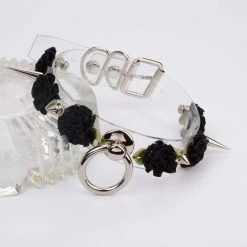Aliexpress MARIA Transparent Spiked Floral O Ring Choker (6 Colours) NEW