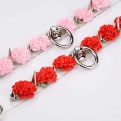 Aliexpress MARIA Transparent Spiked Floral O Ring Choker (6 Colours) NEW