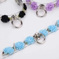 Aliexpress MARIA Transparent Spiked Floral O Ring Choker (6 Colours) NEW