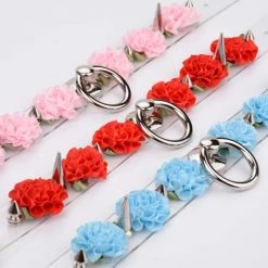Aliexpress MARIA Transparent Spiked Floral O Ring Choker (6 Colours) NEW