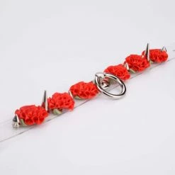 Aliexpress MARIA Transparent Spiked Floral O Ring Choker (6 Colours) NEW