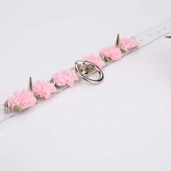 Aliexpress MARIA Transparent Spiked Floral O Ring Choker (6 Colours) NEW