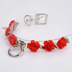 Aliexpress MARIA Transparent Spiked Floral O Ring Choker (6 Colours) NEW