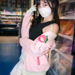 Peachiie Shop Strawberry Baby Ita Jacket