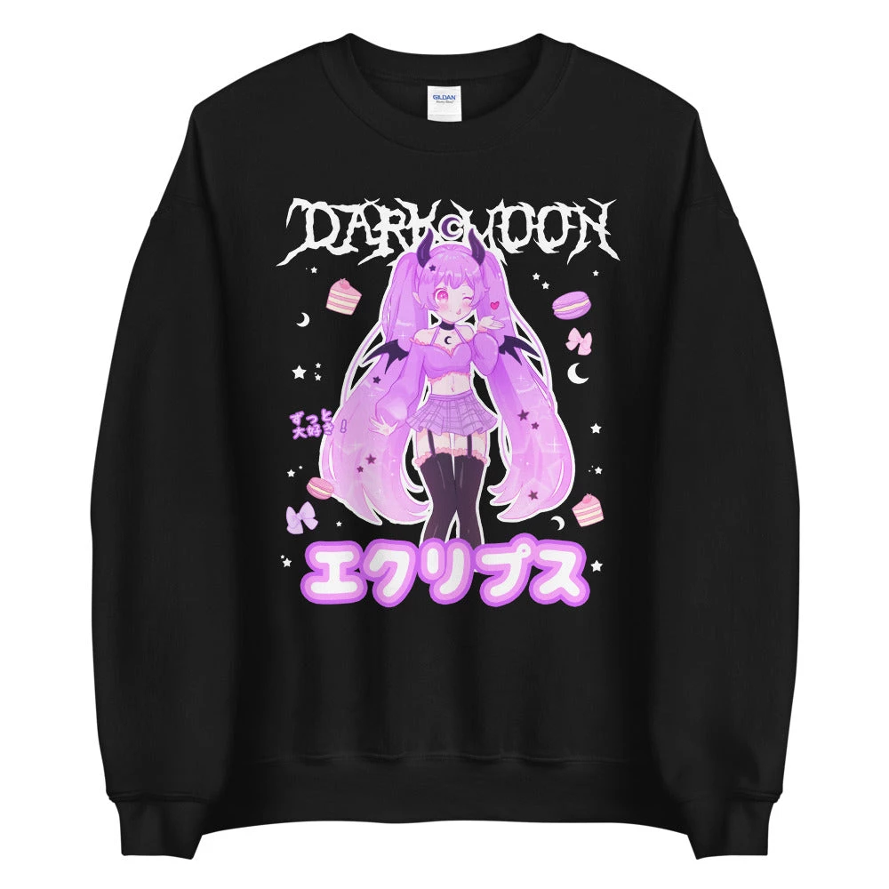 Peachiie Shop Eclipse Sweatshirt (Black) NEW 1 Peachiie Shop Eclipse Sweatshirt (Black) NEW