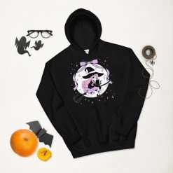 Printify LILITH The Witch Hoodie (Black)