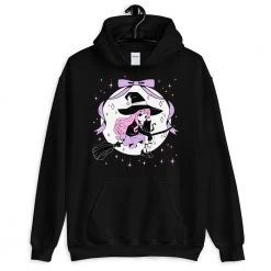 Printify LILITH The Witch Hoodie (Black)