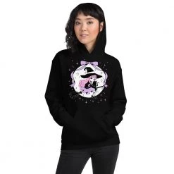 Printify LILITH The Witch Hoodie (Black)